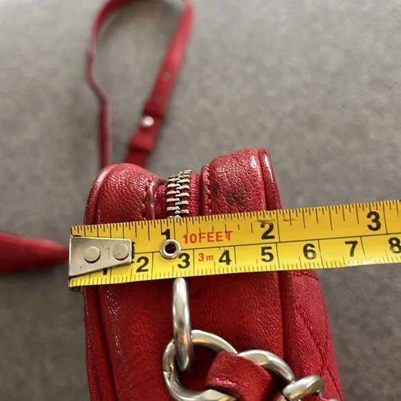 Tory Burch Fleming Red Crossbody Camera Bag - Picture 14 of 14